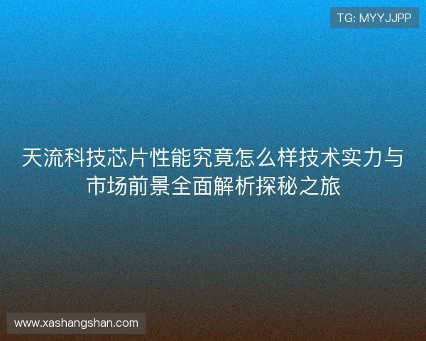 天流科技芯片性能究竟怎么样技术实力与市场前景全面解析探秘之旅